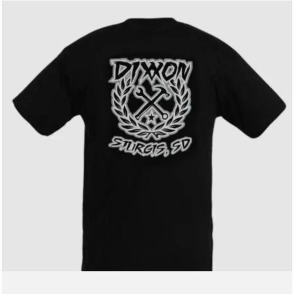 Dixxon Flannel Co. Sturgis SD Black T-Shirt Mens XL GREY Sketchy Crest NEW - Picture 2 of 3